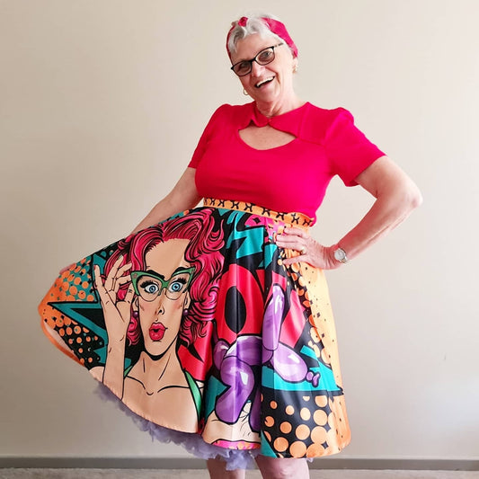 Ms Bonnie and her Dog - Catie Circle Skirt (XS-3XL)