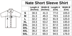 Fandango Sunrise Black Sleeves - Nate Short Sleeve Shirt (Small-5XL)