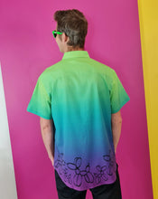 Load image into Gallery viewer, Balloon Dog Shirt Ombre green and purple