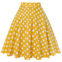 Load image into Gallery viewer, Yellow Polka Dot - Juliette Swing Skirt