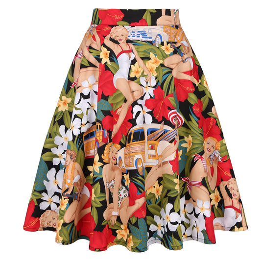 Vintage Pin up Girl - Juliette Swing Skirt