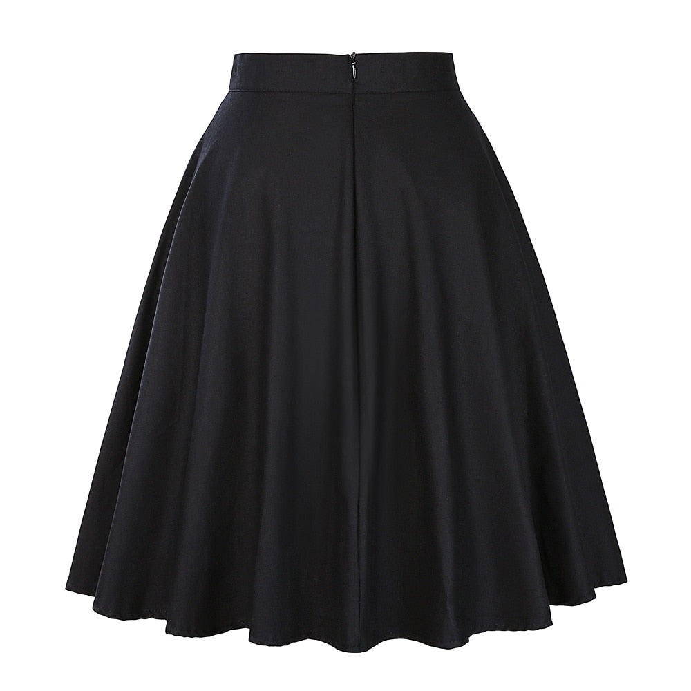 Black - Juliette Swing Skirt