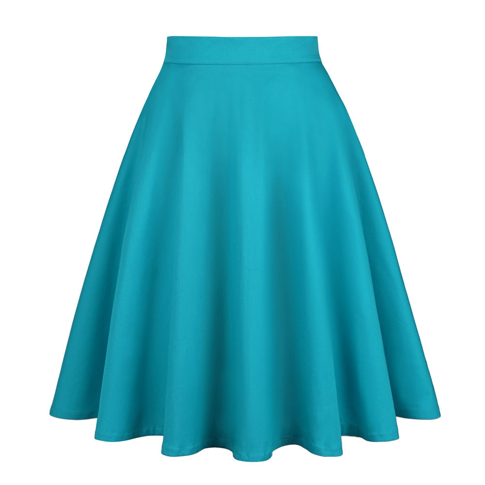 Teal - Juliette Swing Skirt