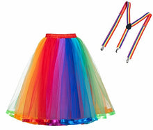 Load image into Gallery viewer, Rainbow Petticoat for Balloon Twisters, Clowns, Face Painters and entertainers