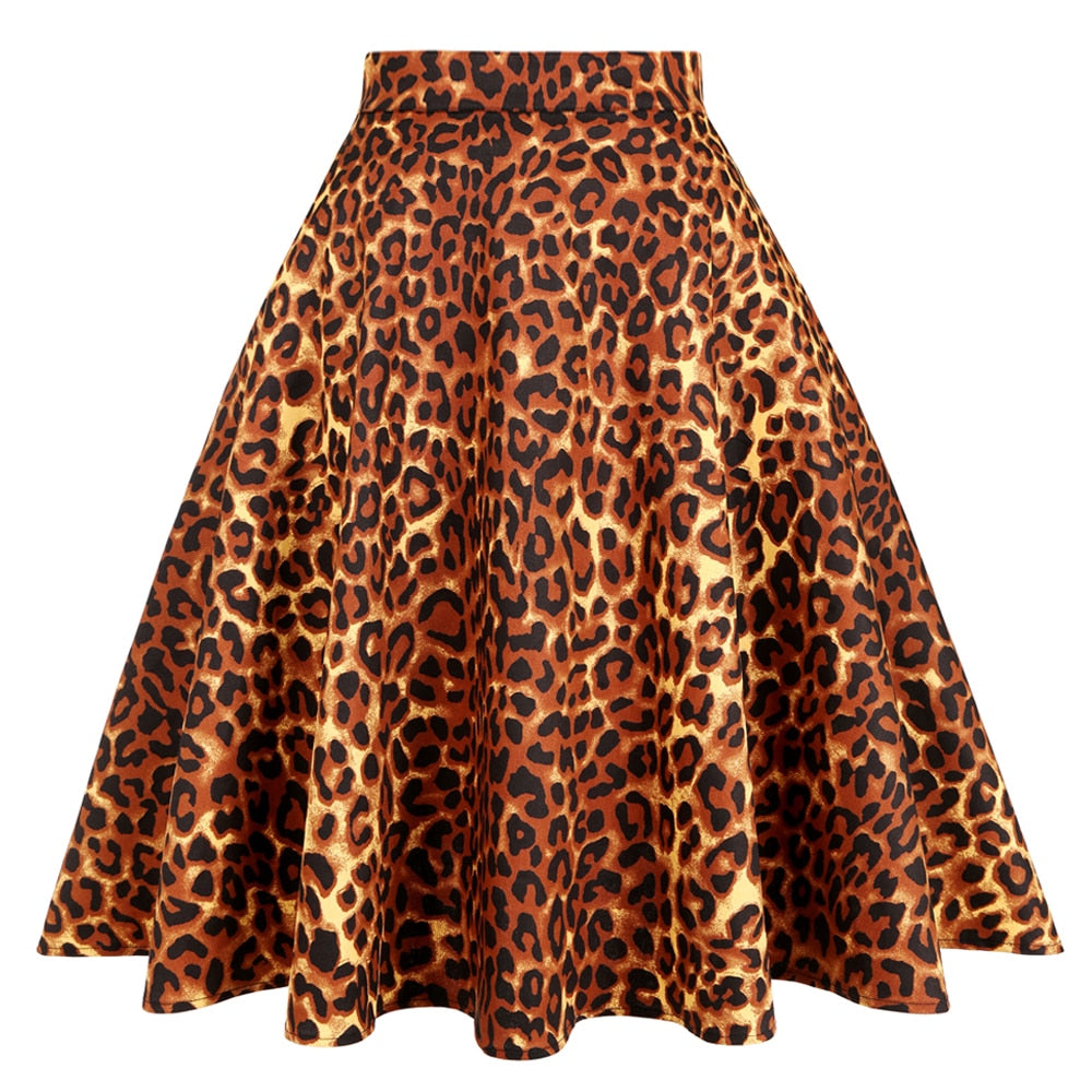 Leopard Print - Juliette Swing Skirt