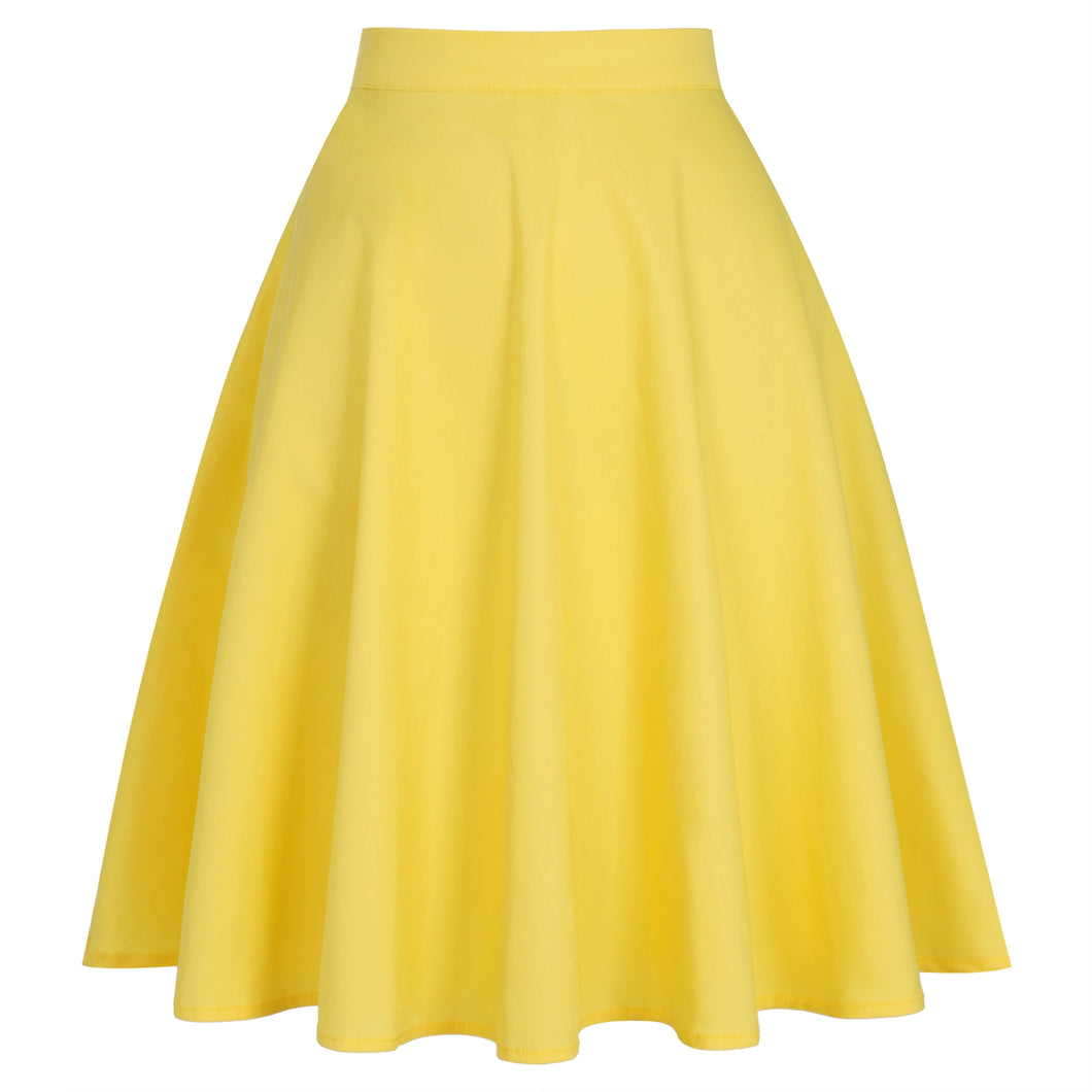 Yellow - Juliette Swing Skirt