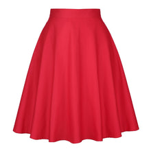 Load image into Gallery viewer, Red - Juliette Swing Skirt
