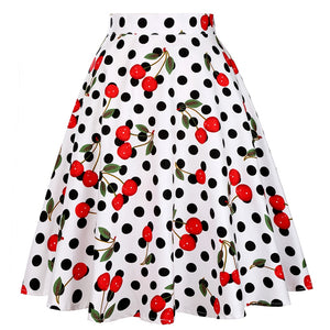 Cherries on Polka Dots - Juliette Swing Skirt