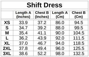 Rainbow - Flared Shift Dress with Pockets (XS - 3XL)