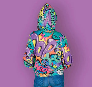 Leaky Squeaky BOOM! on White - Classic Women's Zip Hoodie (XS-2XL)