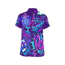 Load image into Gallery viewer, High Impact balloon twister shirt purple and blue