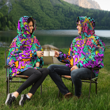 Load image into Gallery viewer, camping hooded blanket - balloon dog apparel