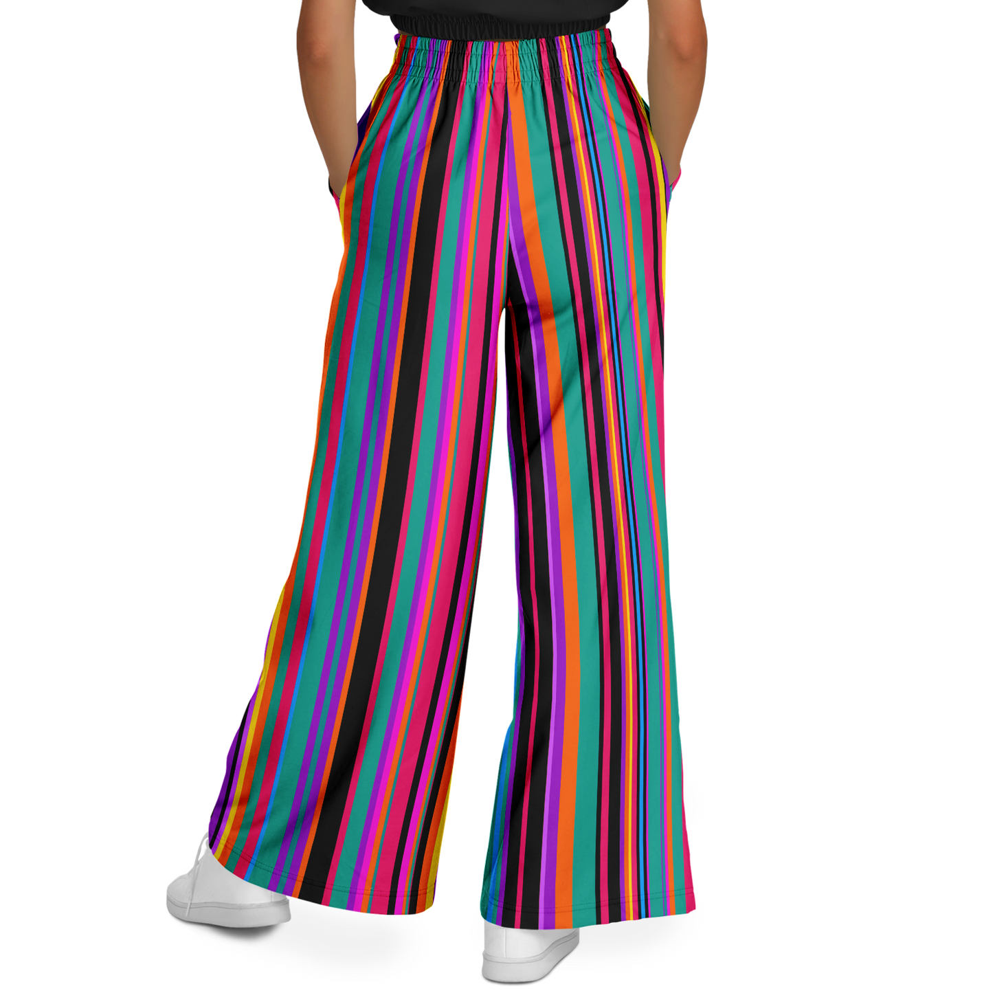 stripy flares - balloon decorator pants - balloon dog apparel