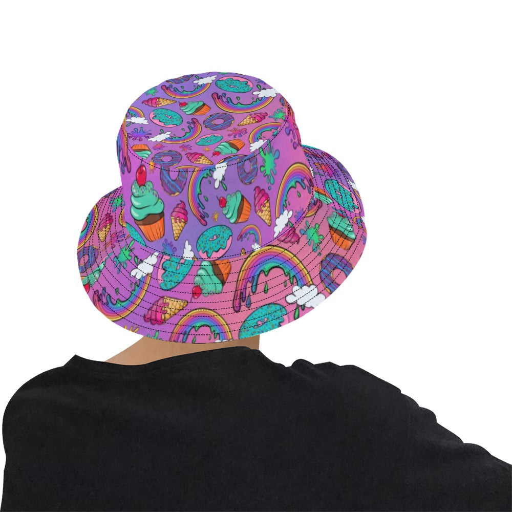 Colourful bucket hat for entertainers