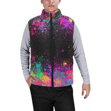 Load image into Gallery viewer, Paint Splatter - Men&#39;s Padded Cozy Vest
