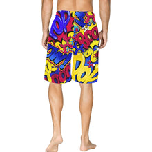 Load image into Gallery viewer, Balloon Artist shorts. Red, yellow and blue basketball shorts