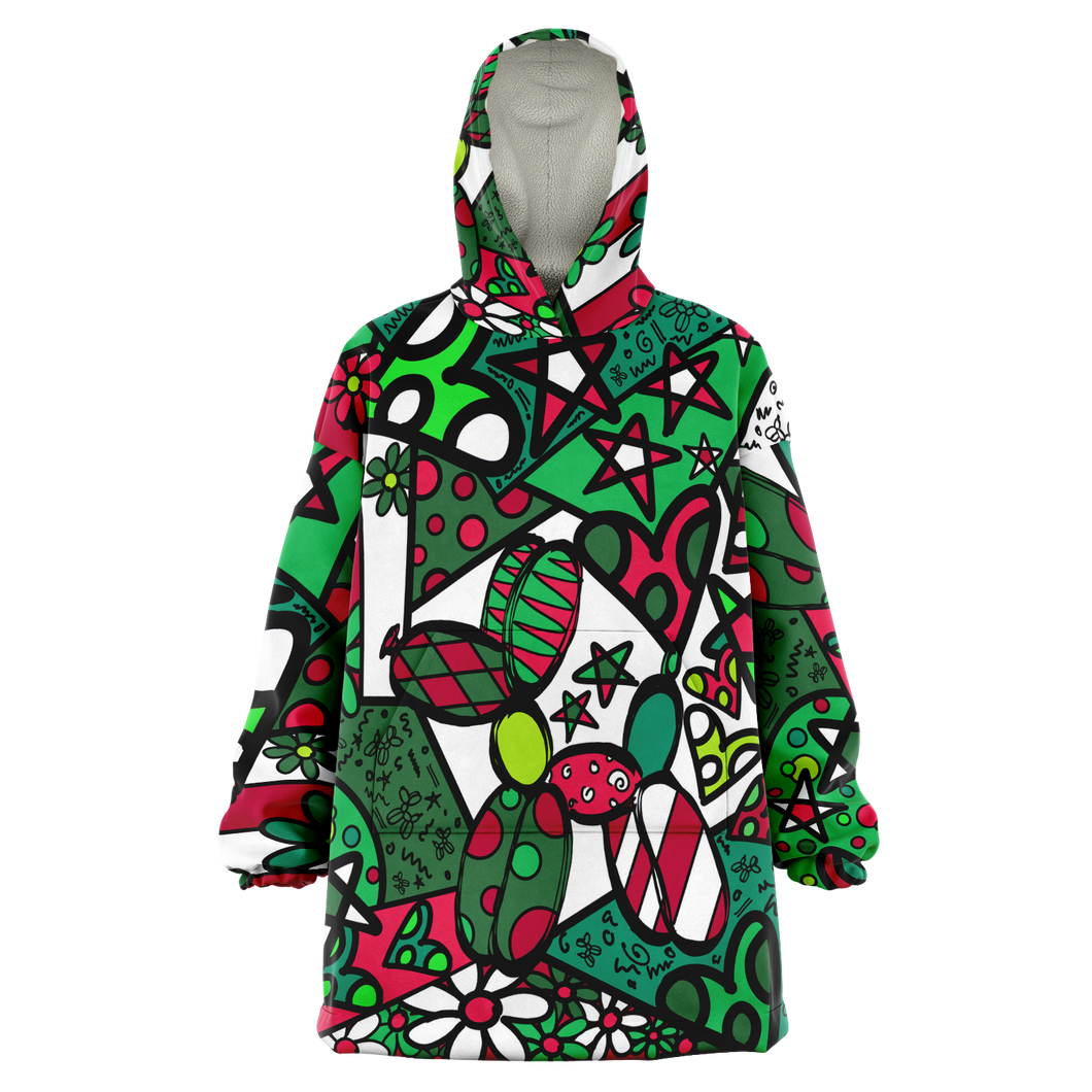 Christmas snuggle hoodie balloon dog apparel 