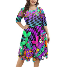 Load image into Gallery viewer, Pop art Balloon Twister Dress Fun and Colourful