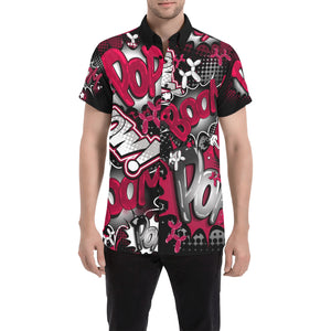 Balloon Twisting shirt in red, black and white with "Balloon Artist" on Back