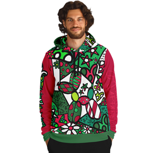 unisex Ugly Christmas Hoodie Balloon Dog