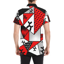 Load image into Gallery viewer, Face Painter shirt with balloon dogs red, black and white