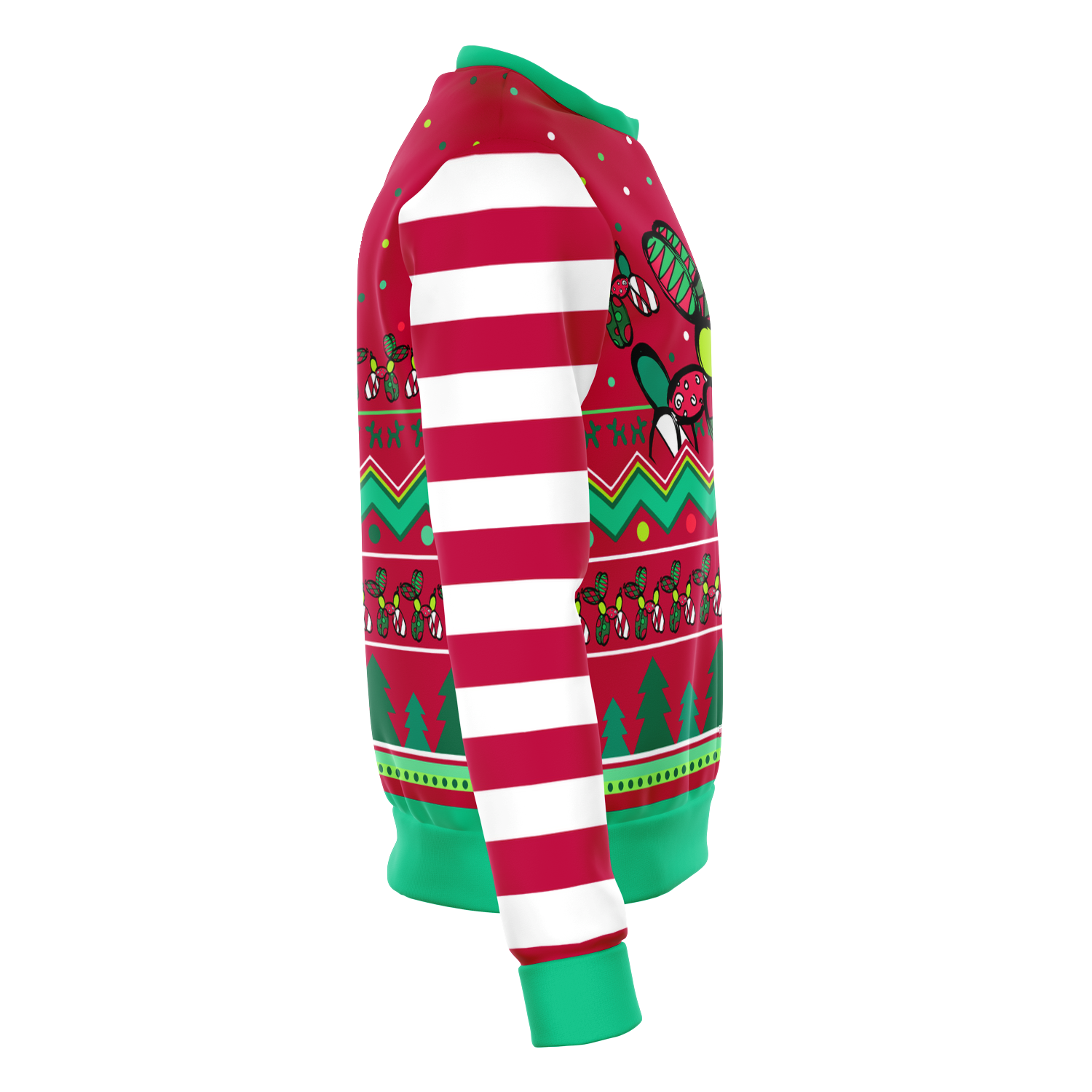 Ugly Christmas Sweater Candy Cane Arms