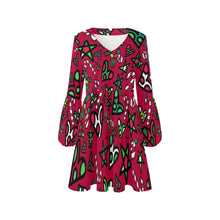 Load image into Gallery viewer, Loose Flowy Christmas Dress
