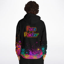 Load image into Gallery viewer, Face Painter on Paint Splatter - Premium Hoodie