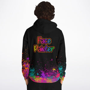 Face Painter on Paint Splatter - Premium Hoodie