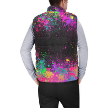 Load image into Gallery viewer, Paint Splatter - Men&#39;s Padded Cozy Vest