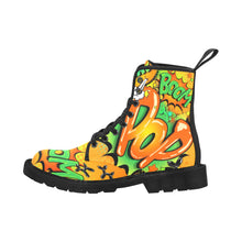 Load image into Gallery viewer, Pop Art Balloon dog Boots Orange and Green