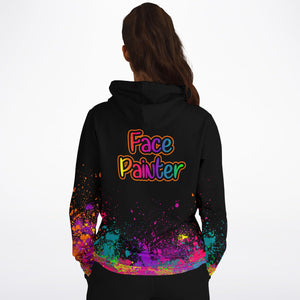 Paint splatter design clothing for face painters