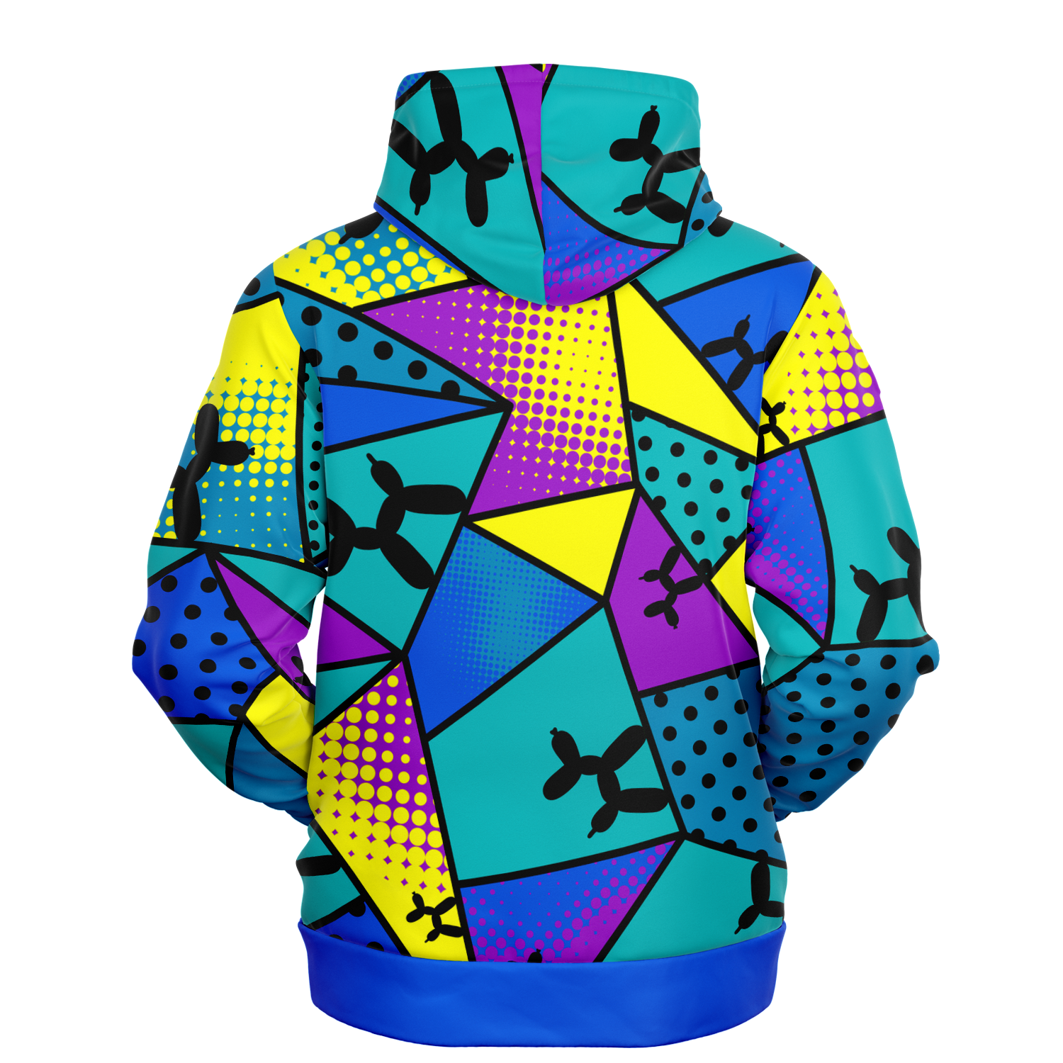 Blue Yellow and Purple Tropical Smurf Hoodie