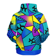 Load image into Gallery viewer, Blue Yellow and Purple Tropical Smurf Hoodie