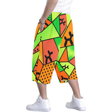 Load image into Gallery viewer, Clown Shorts in Orange and Green with Balloons Dogs