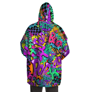 Balloon Dog Apparel colorful hooded blanket - not an oodie
