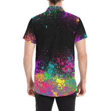 Load image into Gallery viewer, Face Painting shirt for men - Paint Splatter on Black