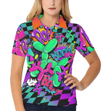 Load image into Gallery viewer, Pop Art Balloon Dog design polo shirt