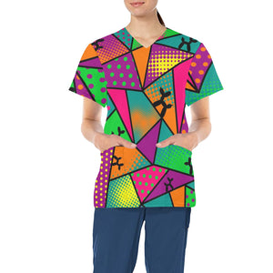 Balloon Tog Scrubs Top