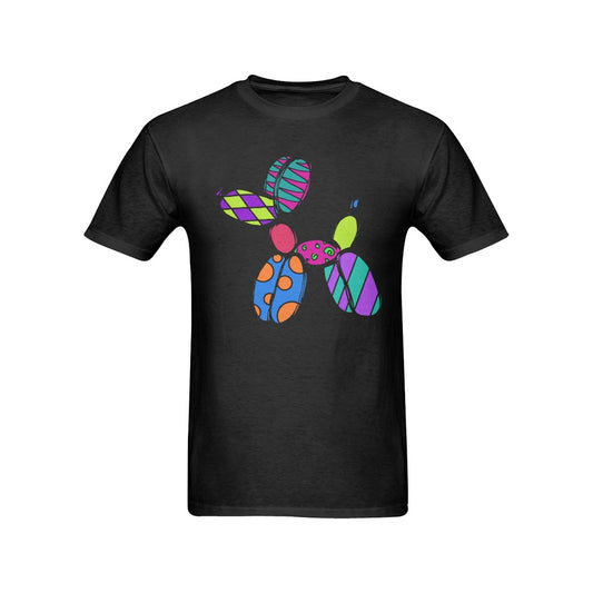 Patchwork Pup on Black - Classic Men's T-Shirt