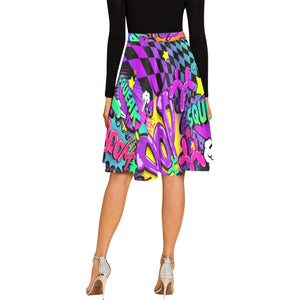 Fun Colourful Pop Art Circle Skirt with Balloon Dogs