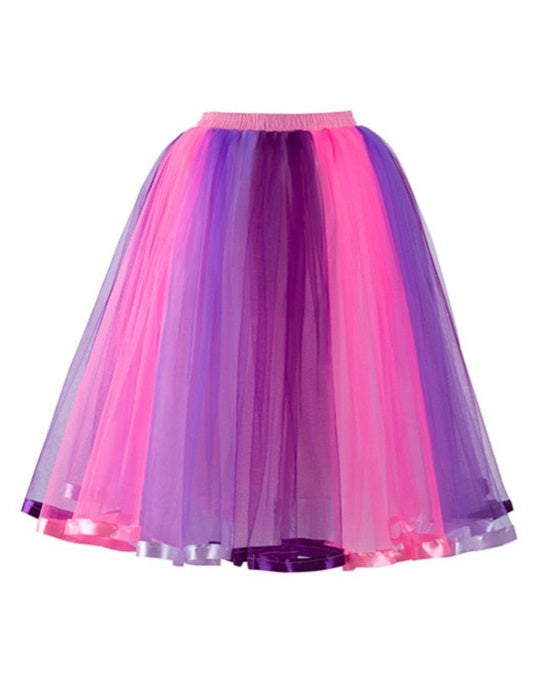 Clowning Around - Pink and Purple Tulle Petticoat