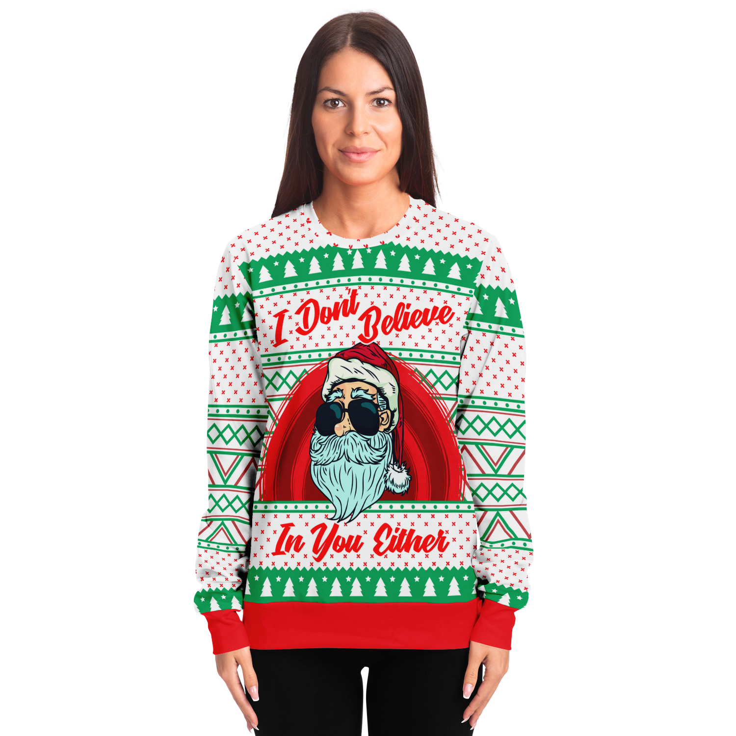 Ugly Christmas Sweater Don t Believe Balloon Twister Balloon Dog Apparel