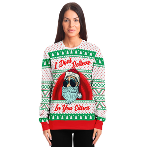 Female Christmas Sweater Santa