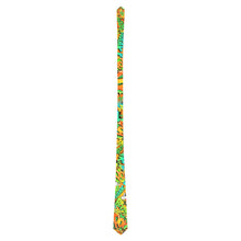 Load image into Gallery viewer, Balloon Twister Clothing Balloon Dog Tie Orange and Green Pop Art Design