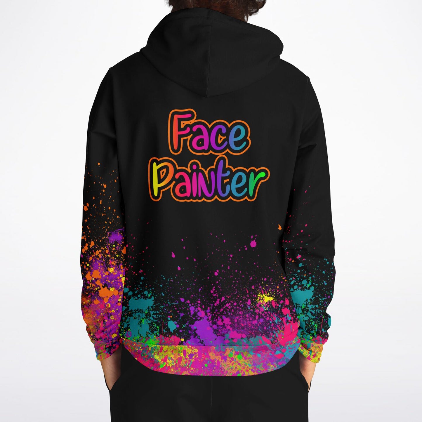 Face Painter on Paint Splatter - Premium Hoodie