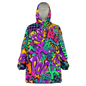 blanket hoodie snuggle hood - balloon dog apparel