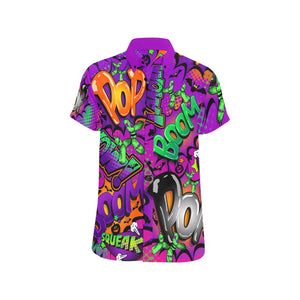 Purple and Pink Halloween Shirt with balloon dogs for Balloon Twisting