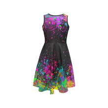 Load image into Gallery viewer, Artist Fashion Paint Splatter Dress