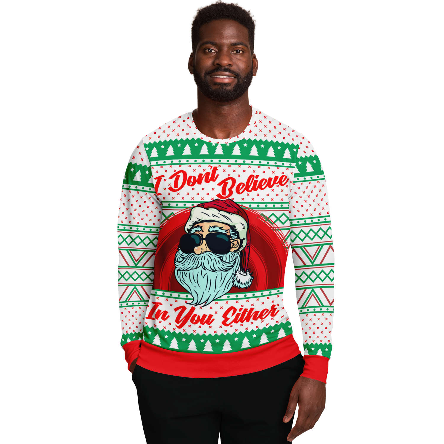Bad santa christmas sweater sale
